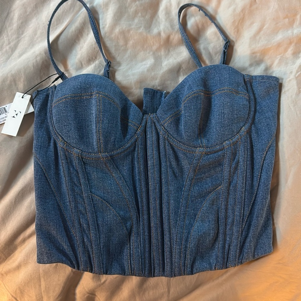 Denim bustiers